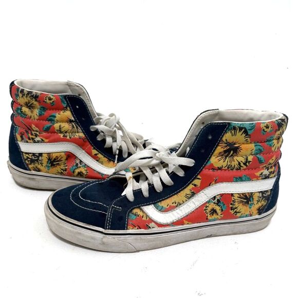 VANS Star Wars navy and floral old skool high top - Picture 1 of 10